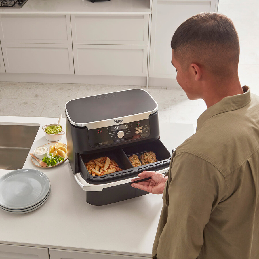 ninja foodi flexdrawer dual air fryer 10.4l af500uk