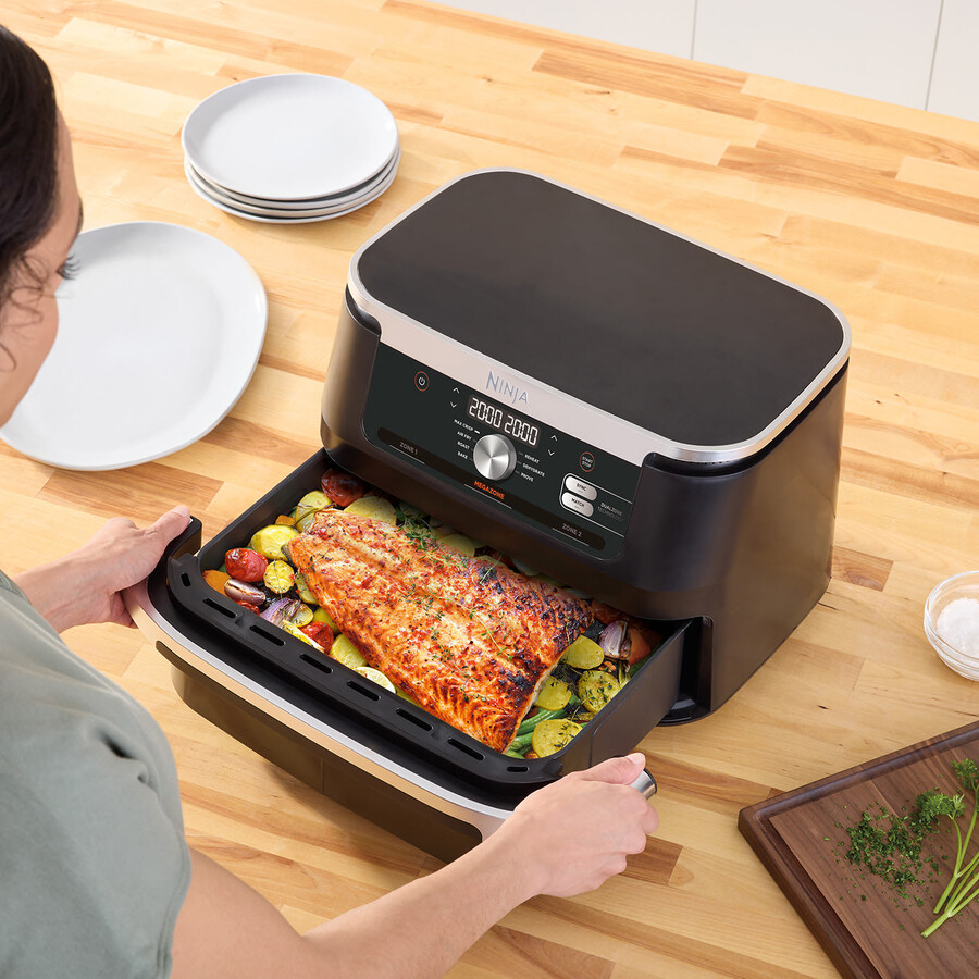 ninja foodi flexdrawer dual air fryer 10.4l af500uk