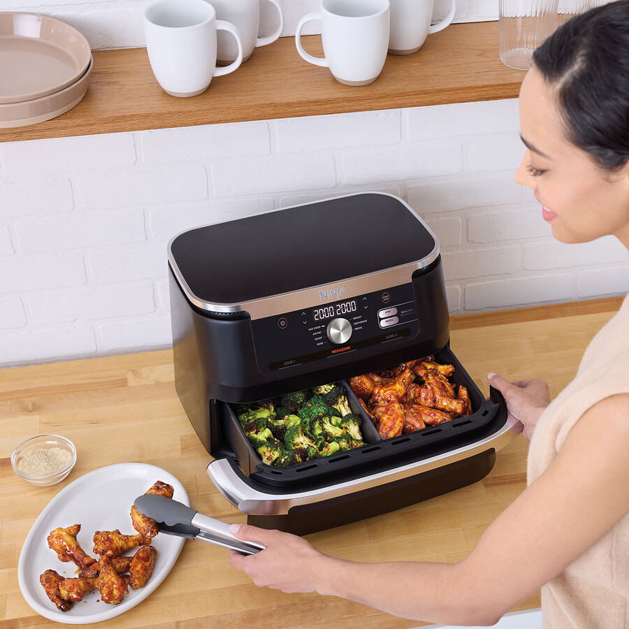 ninja foodi flexdrawer dual air fryer 10.4l af500uk