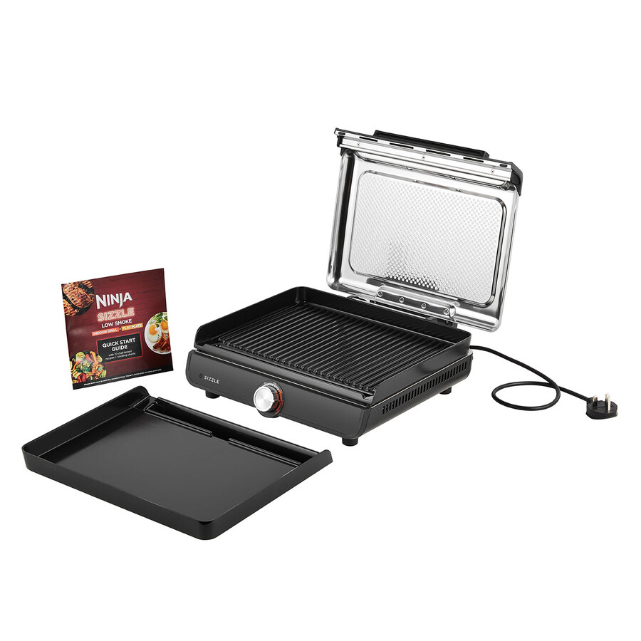 ninja sizzle indoor grill flat plate gr101uk