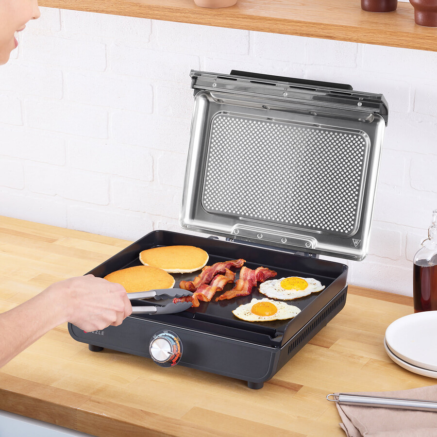 ninja sizzle indoor grill flat plate gr101uk