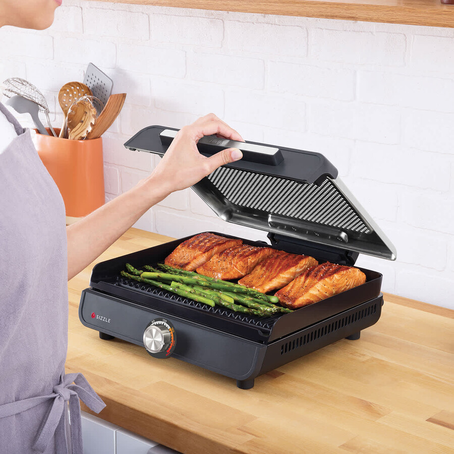 ninja sizzle indoor grill flat plate gr101uk