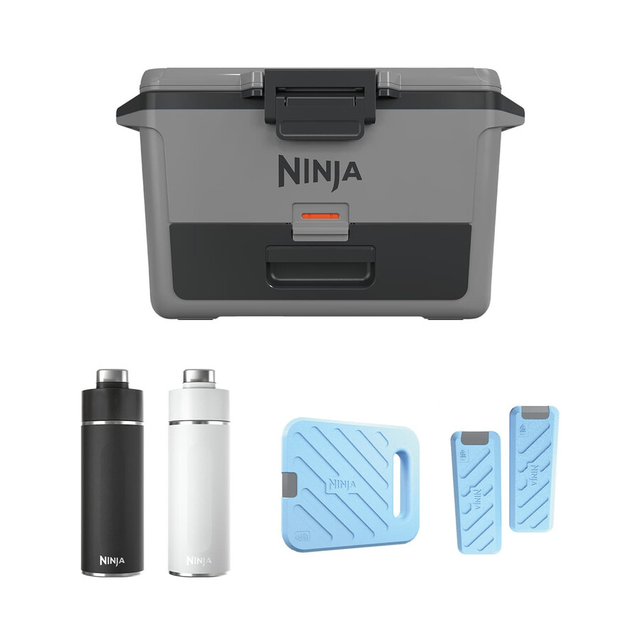ninja frostvault 50qt47l koelbox koelelement en drinkfles bundel