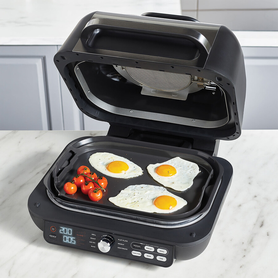 ninja foodi max pro health grill en steakmessen set - ag651steak