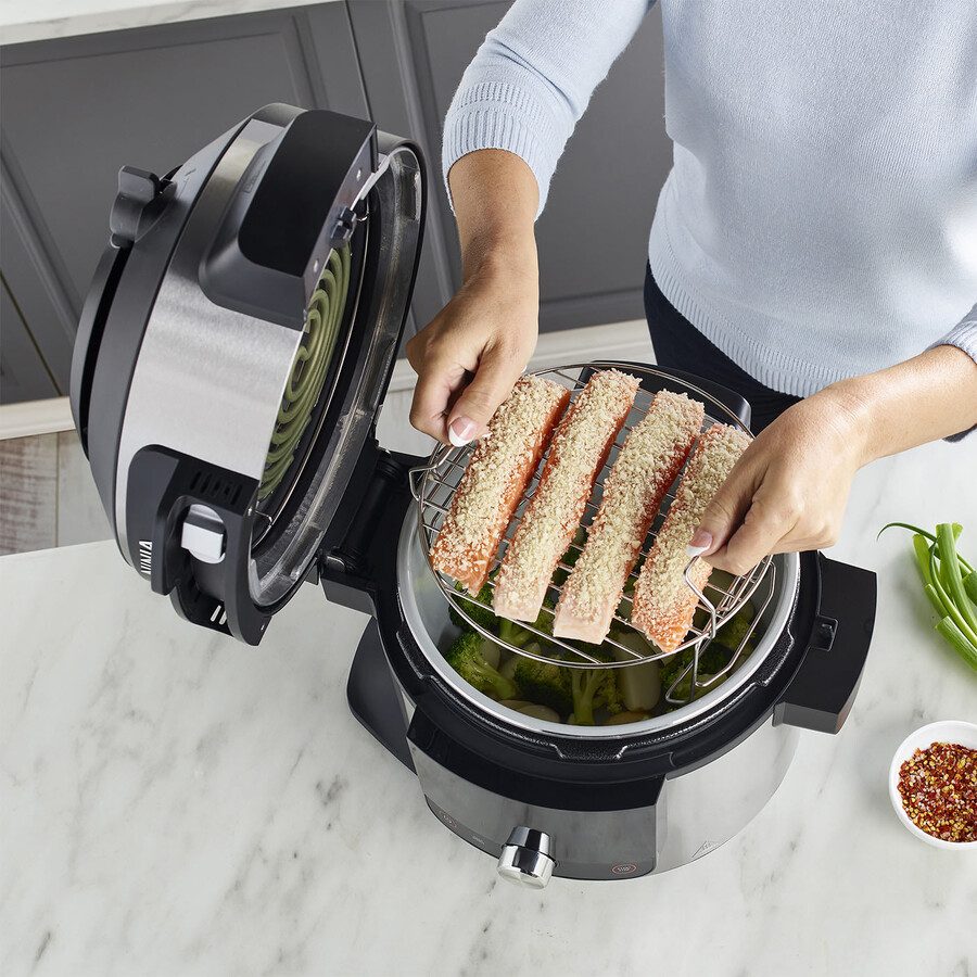 ninja foodi max 15-in-1 smartlid multicooker met smart cook system 75l ol750uk